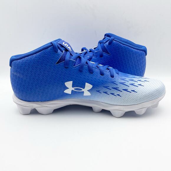 Under Armour Mens Spotlight Fran RM 4.0 Cleats US 8.5 EU 42 White Blue EUC - Picture 3 of 13